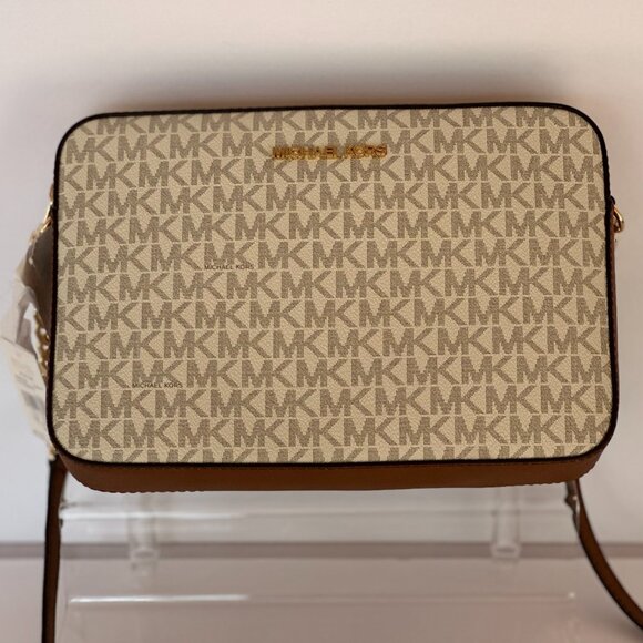 Michael Kors Jet Set Signature Logo Crossbody Bag - Picture 2 of 5